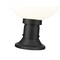 Z-Lite Laurent Outdoor Pier Mounted Fixture, 1-Light, 12 In.W x 17.75 In.H, Black/Opal 597PHB-553PM-BK - alternate 8